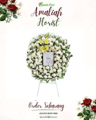 Krans Bunga Duka Cita di Dukuhsalam